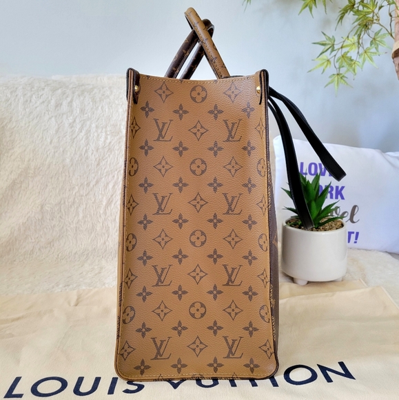 Gorgeous On the Go GM Reverse ❤️ Authentic LV Handbag Shoulder Bag Monogram - Picture 4 of 16